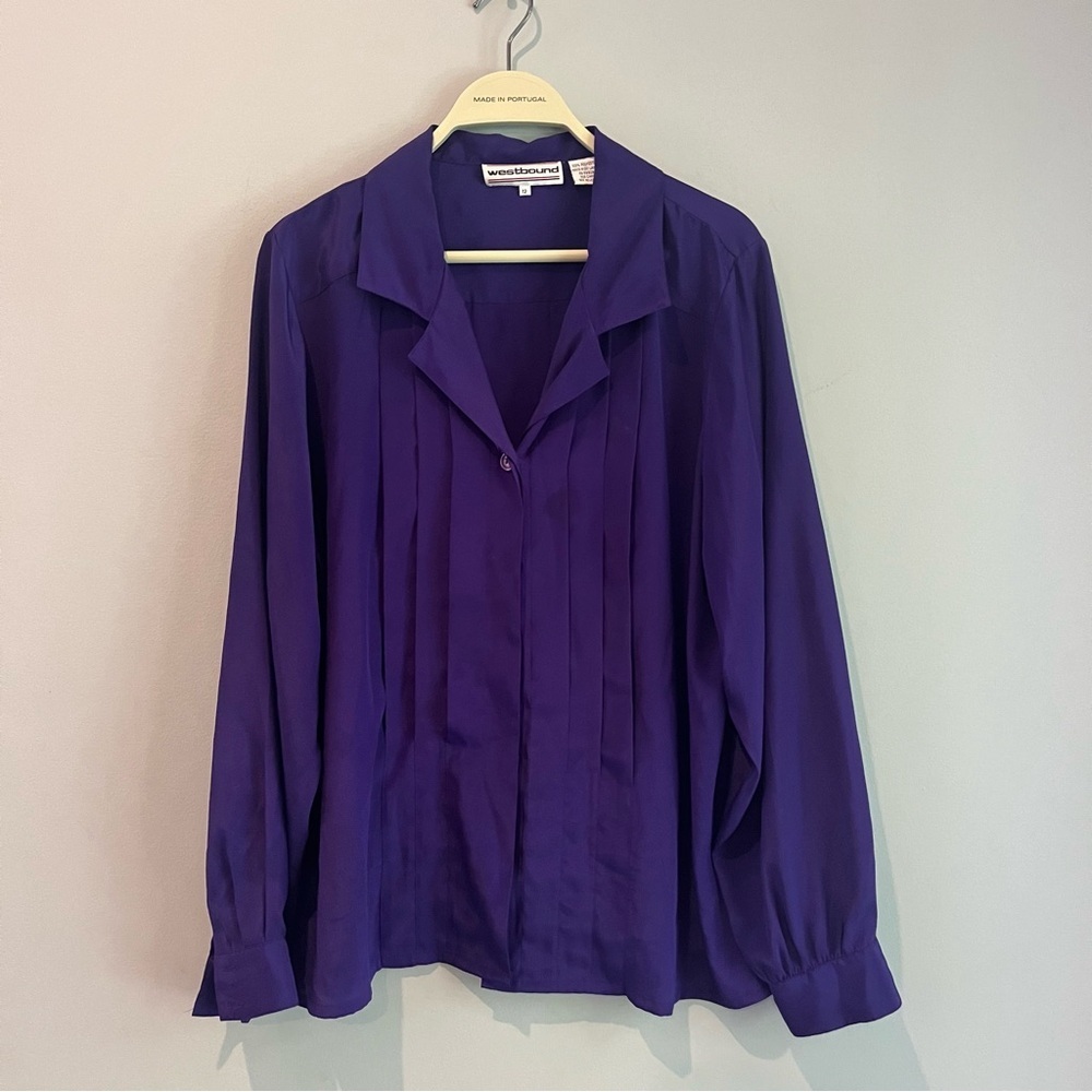 Women size 12 blouse button up bundle of 2 long sleeve casual work office shirt - Picture 2 of 10